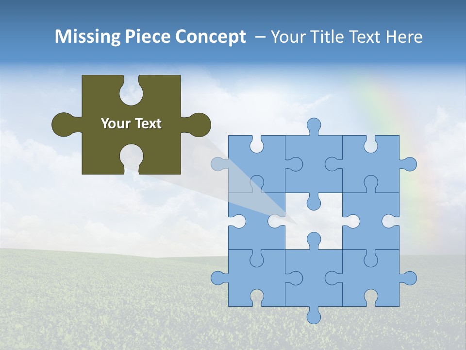 Meadow Green Landscape PowerPoint Template