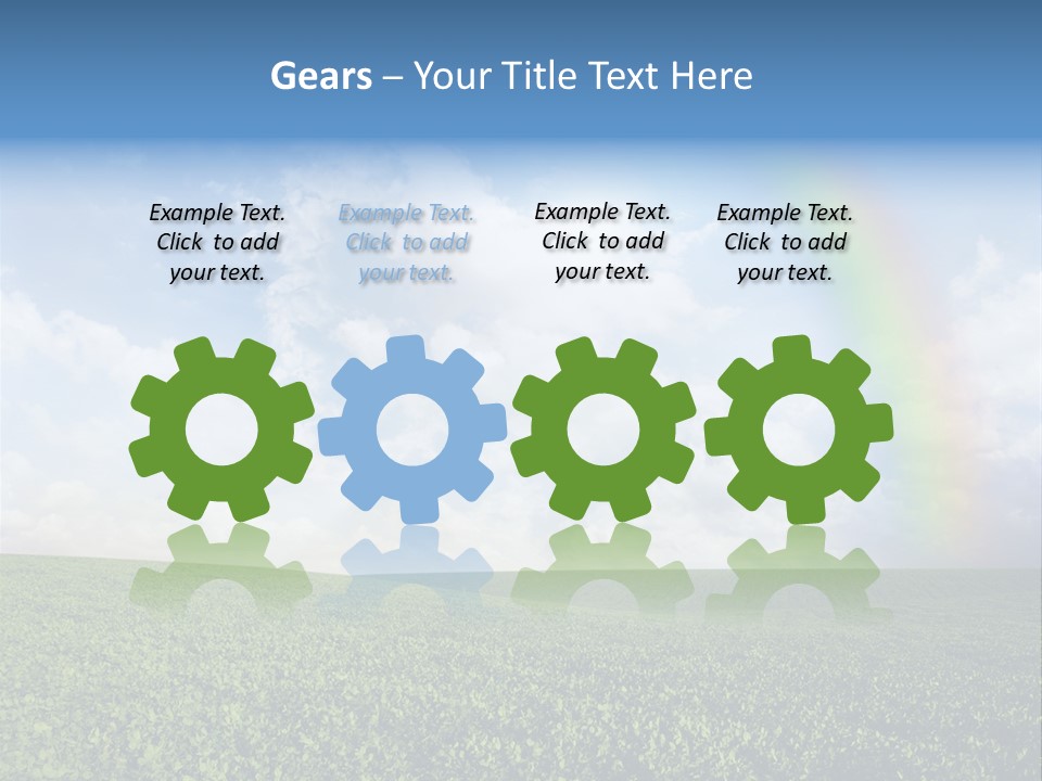 Meadow Green Landscape PowerPoint Template