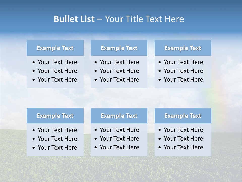 Meadow Green Landscape PowerPoint Template