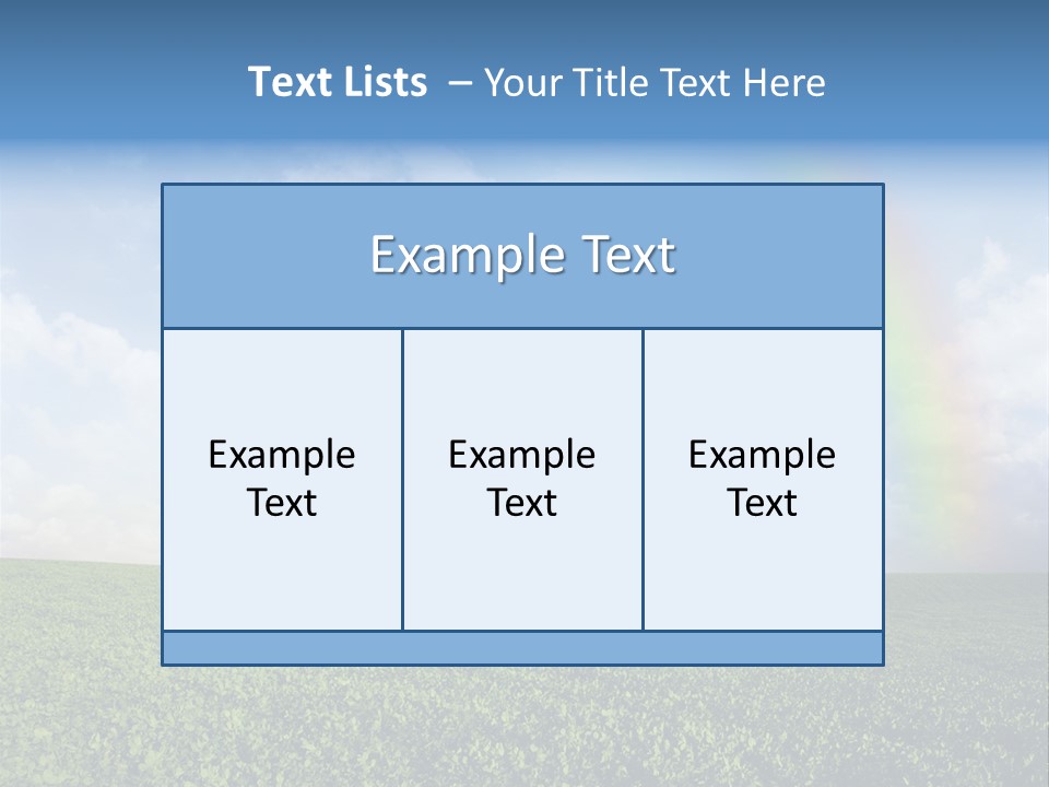 Meadow Green Landscape PowerPoint Template