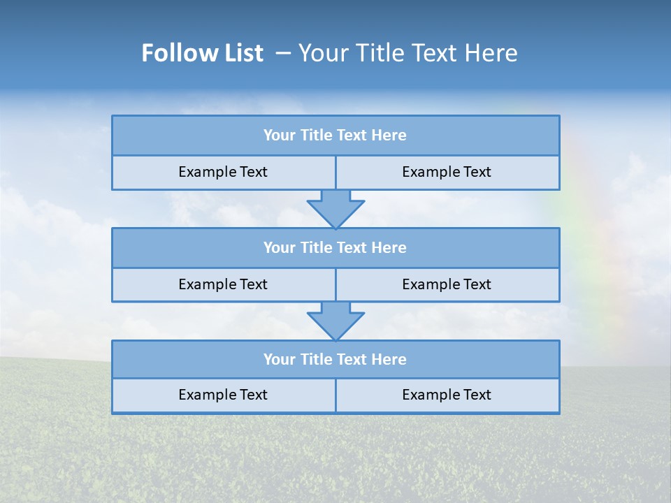 Meadow Green Landscape PowerPoint Template