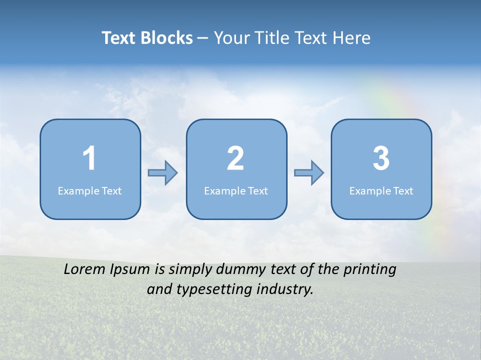 Meadow Green Landscape PowerPoint Template