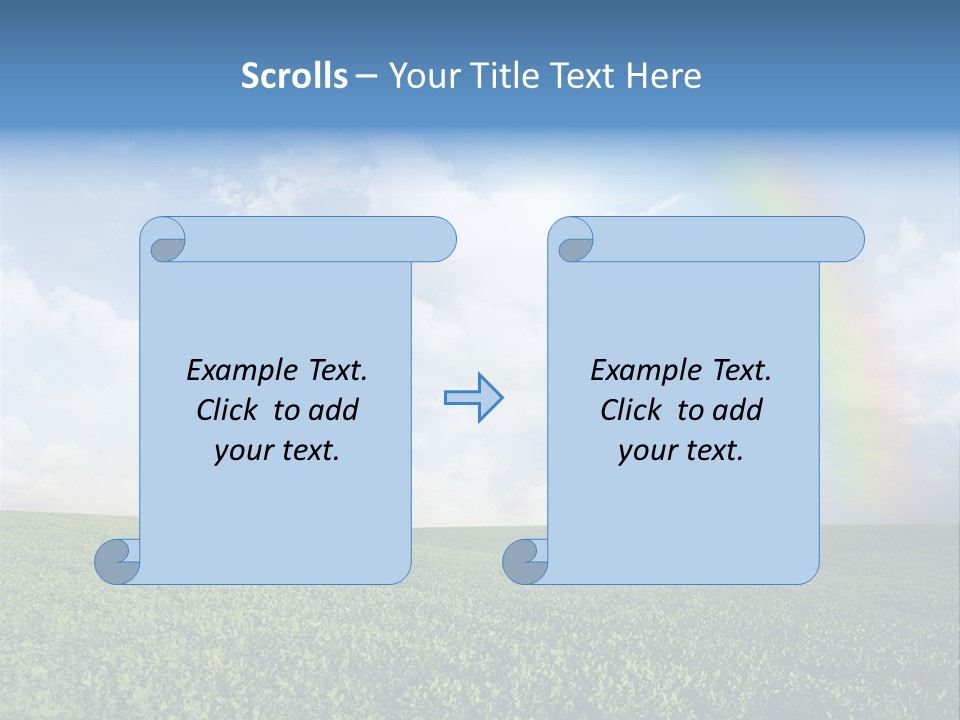 Meadow Green Landscape PowerPoint Template