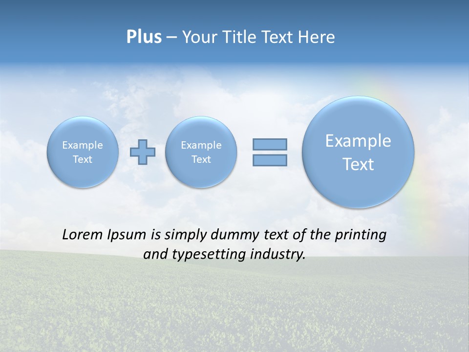 Meadow Green Landscape PowerPoint Template