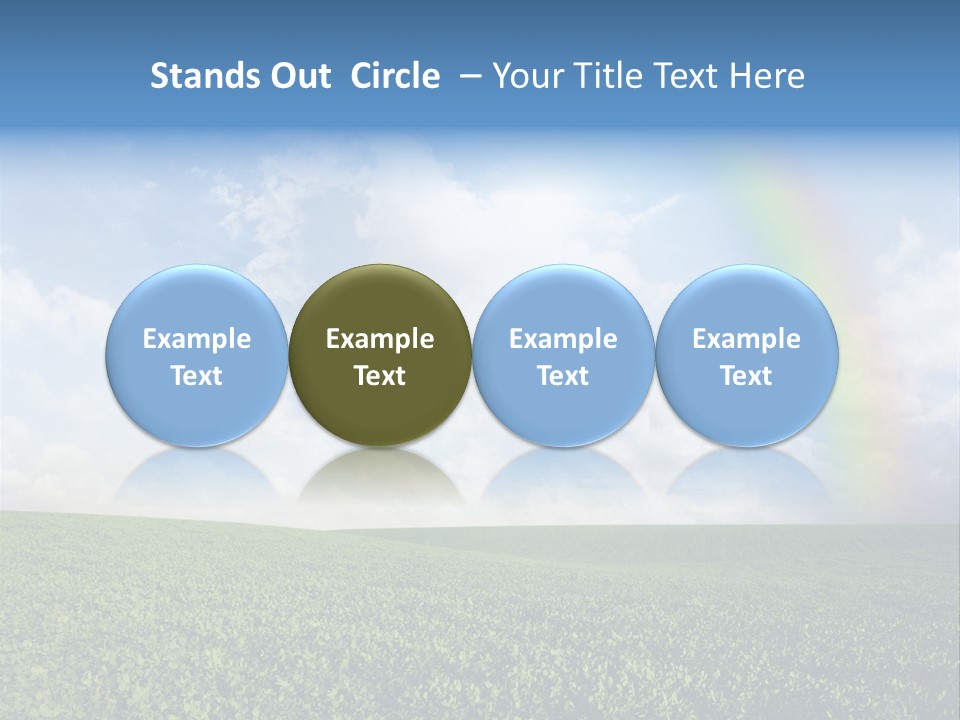 Meadow Green Landscape PowerPoint Template
