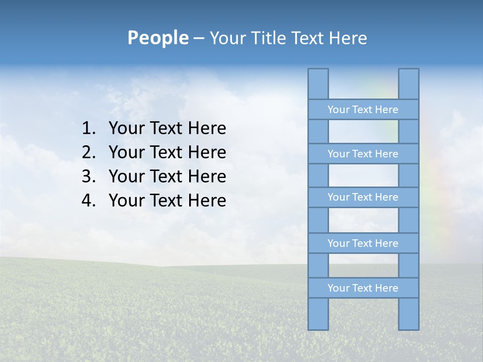 Meadow Green Landscape PowerPoint Template