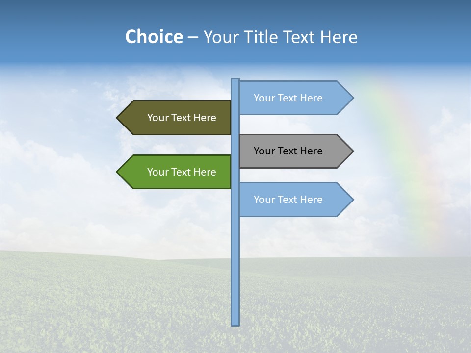 Meadow Green Landscape PowerPoint Template