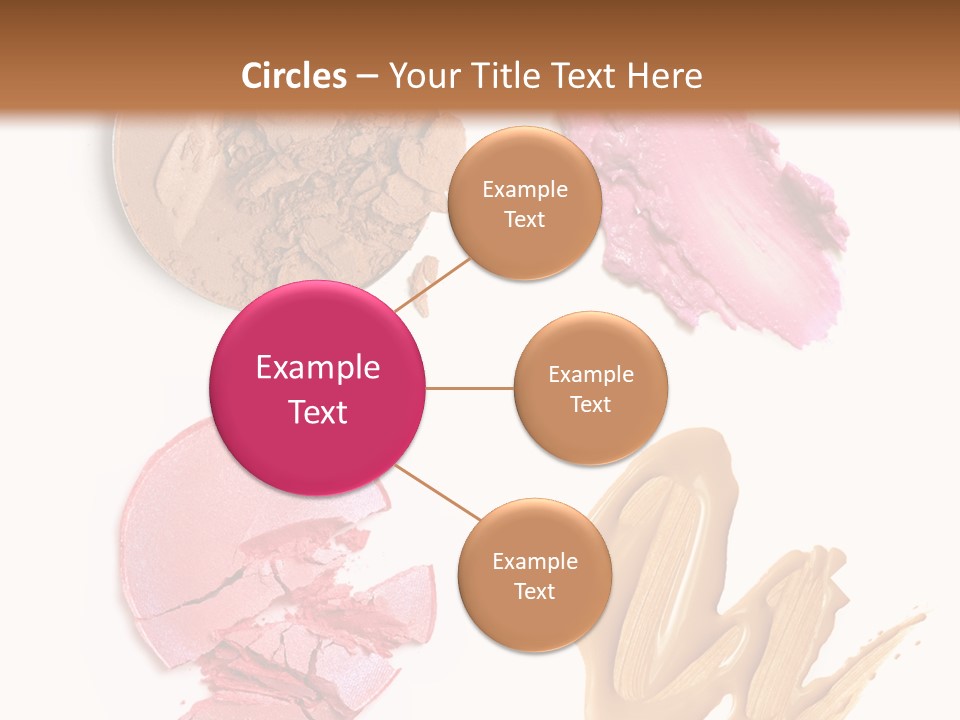 White Background Particle Makeup PowerPoint Template