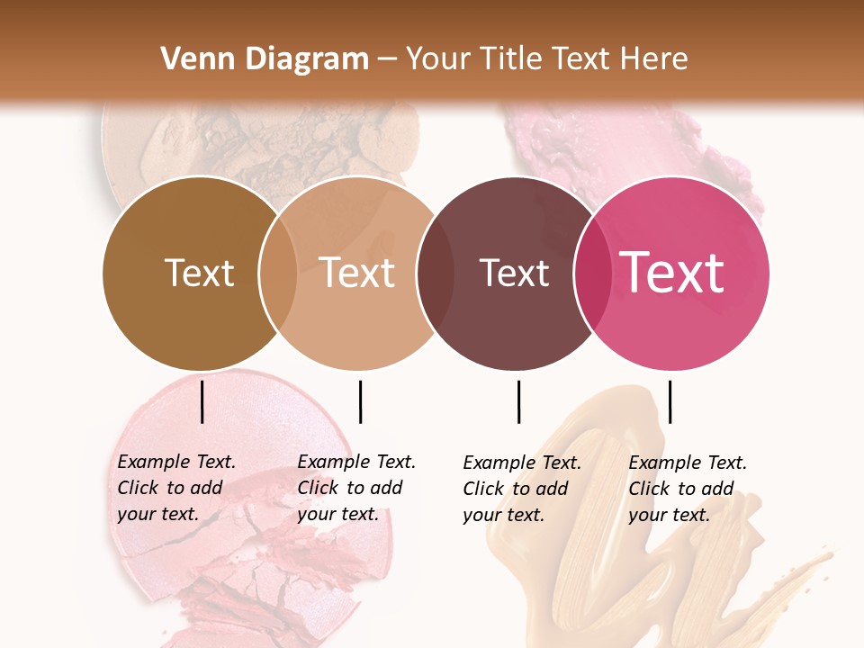 White Background Particle Makeup PowerPoint Template