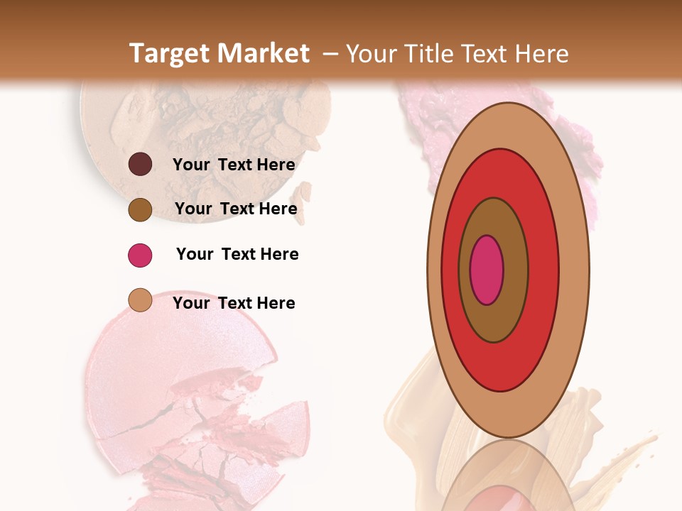 White Background Particle Makeup PowerPoint Template