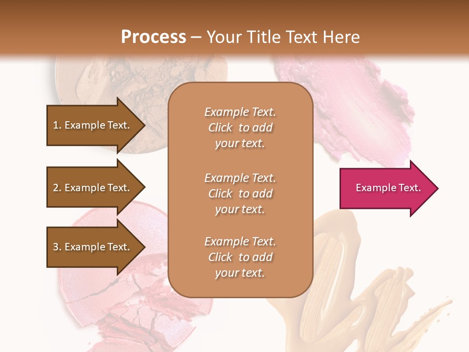 White Background Particle Makeup PowerPoint Template