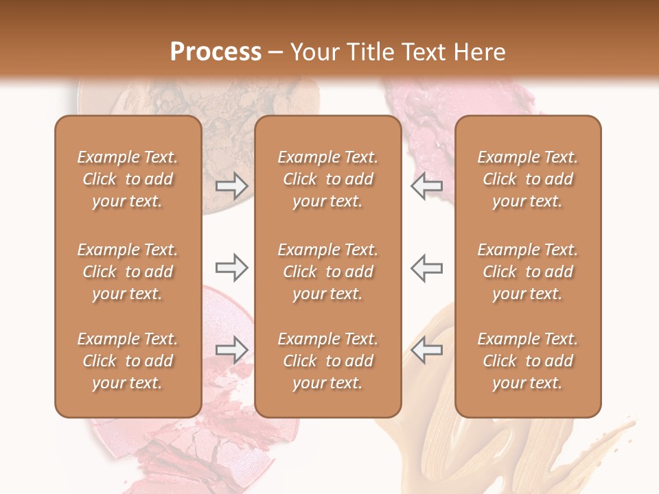 White Background Particle Makeup PowerPoint Template