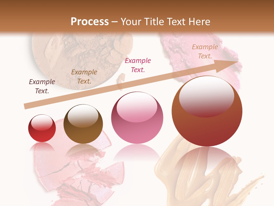 White Background Particle Makeup PowerPoint Template