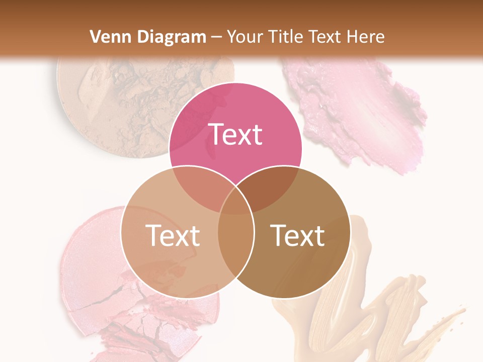 White Background Particle Makeup PowerPoint Template