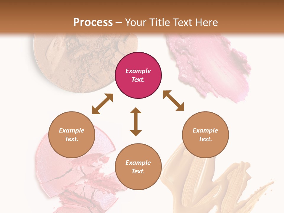 White Background Particle Makeup PowerPoint Template