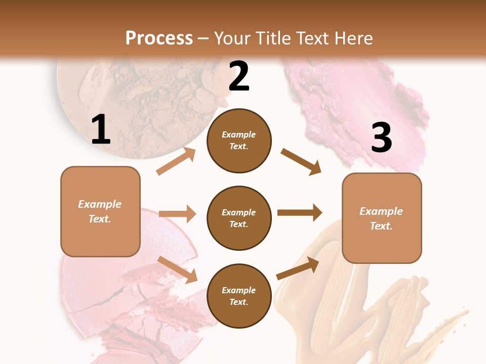 White Background Particle Makeup PowerPoint Template