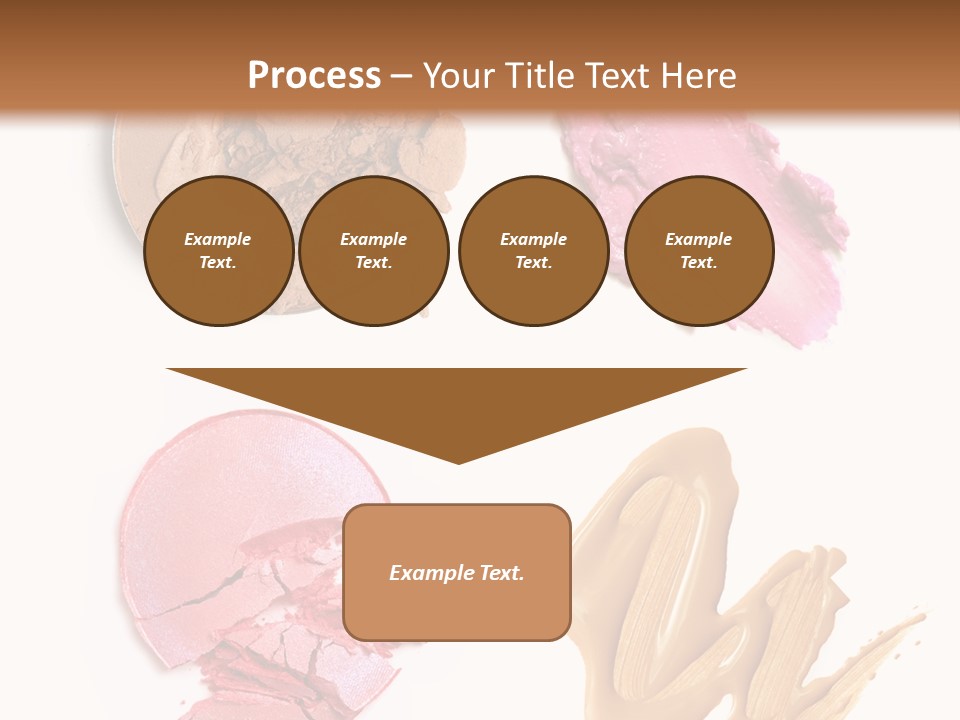 White Background Particle Makeup PowerPoint Template