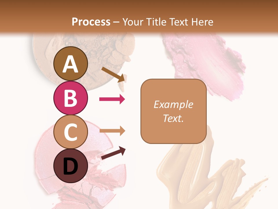White Background Particle Makeup PowerPoint Template