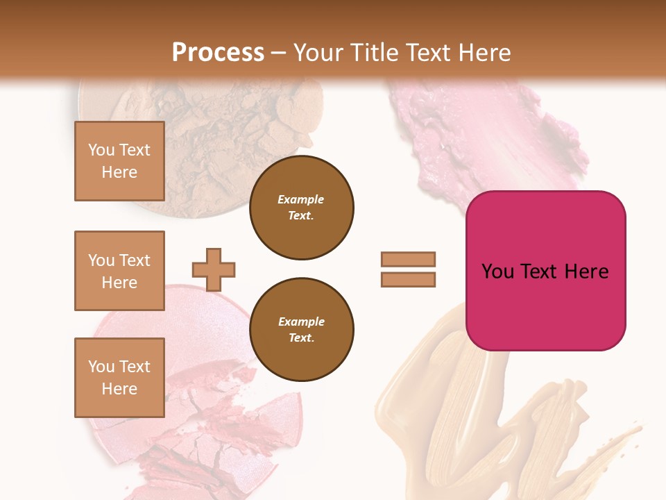 White Background Particle Makeup PowerPoint Template