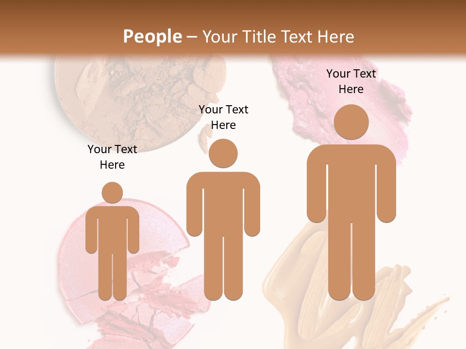 White Background Particle Makeup PowerPoint Template
