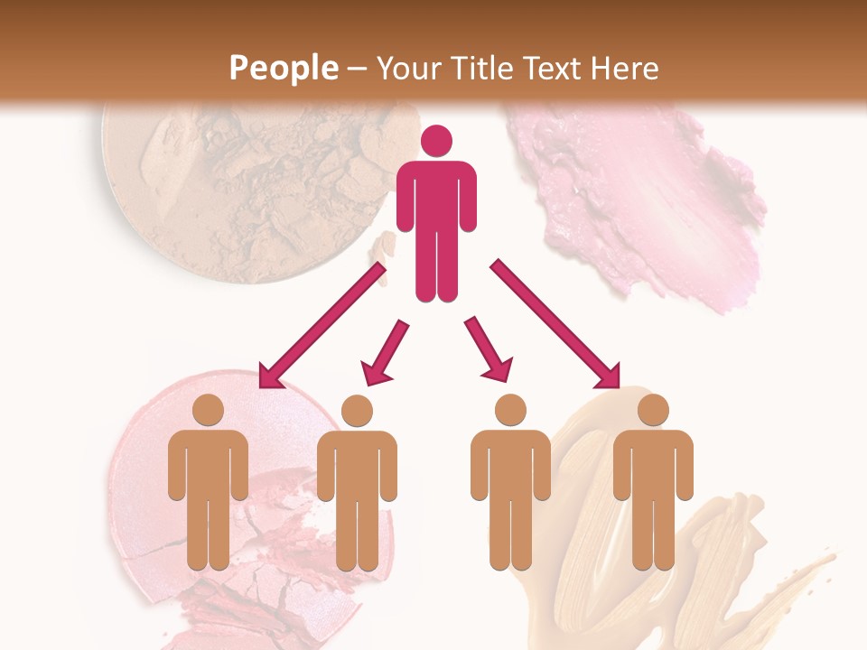 White Background Particle Makeup PowerPoint Template