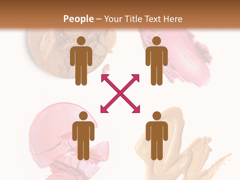 White Background Particle Makeup PowerPoint Template