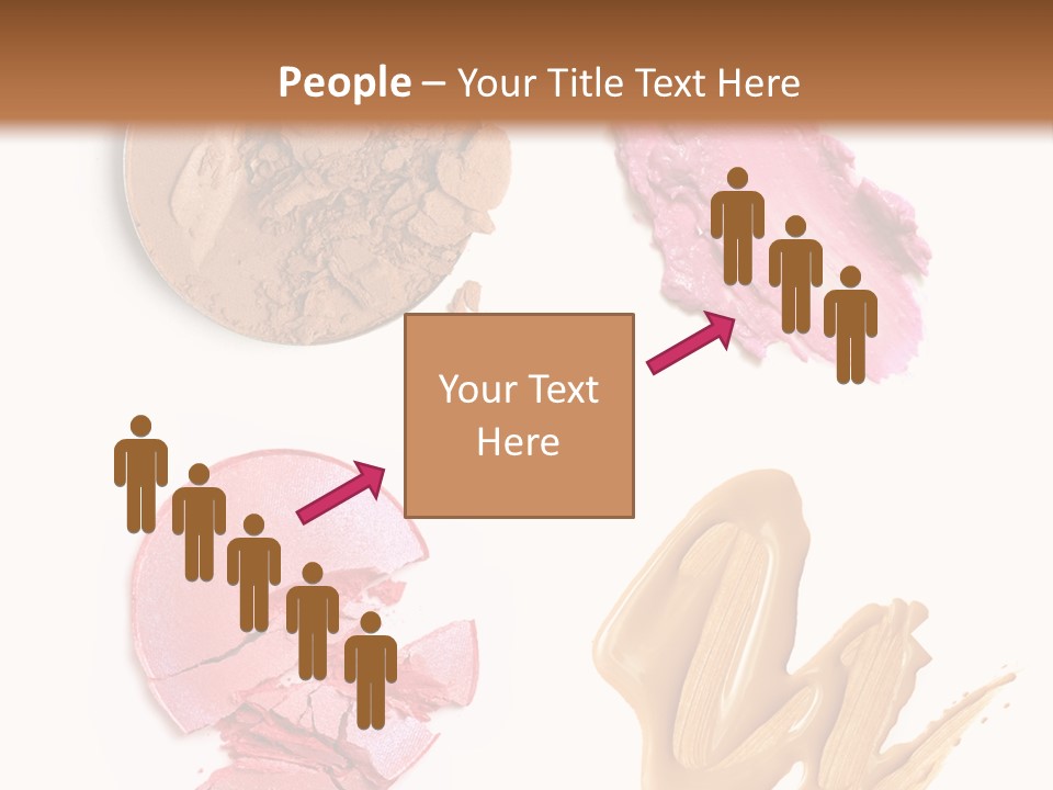 White Background Particle Makeup PowerPoint Template