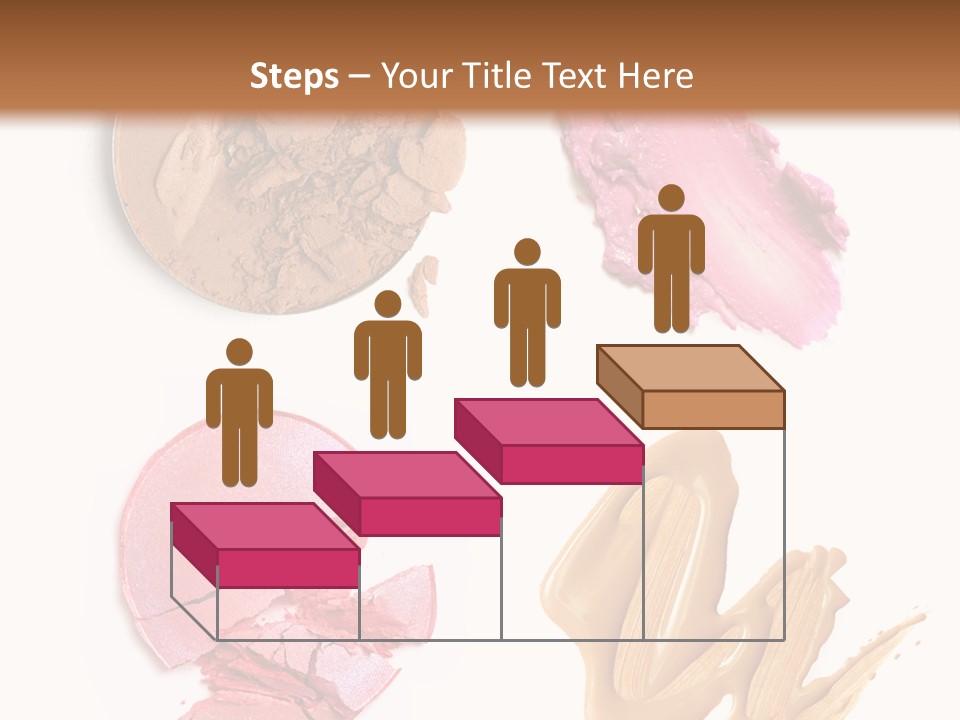 White Background Particle Makeup PowerPoint Template