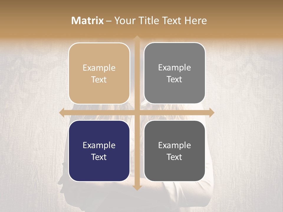 Blonde Female Wallpaper PowerPoint Template