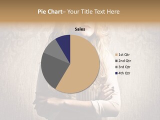 Blonde Female Wallpaper PowerPoint Template