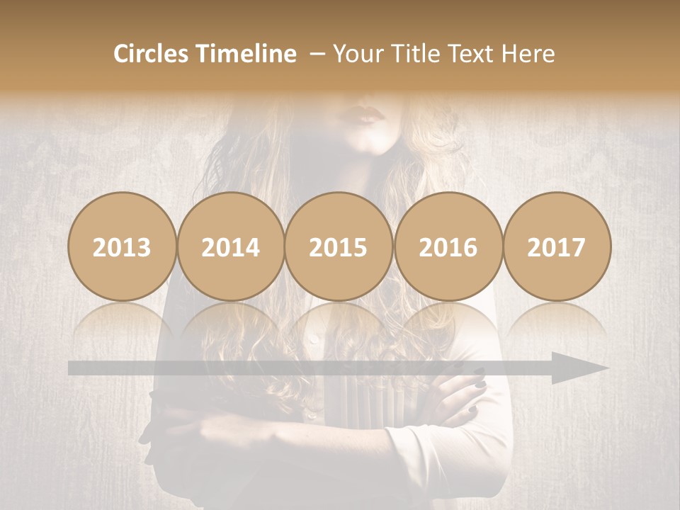 Blonde Female Wallpaper PowerPoint Template