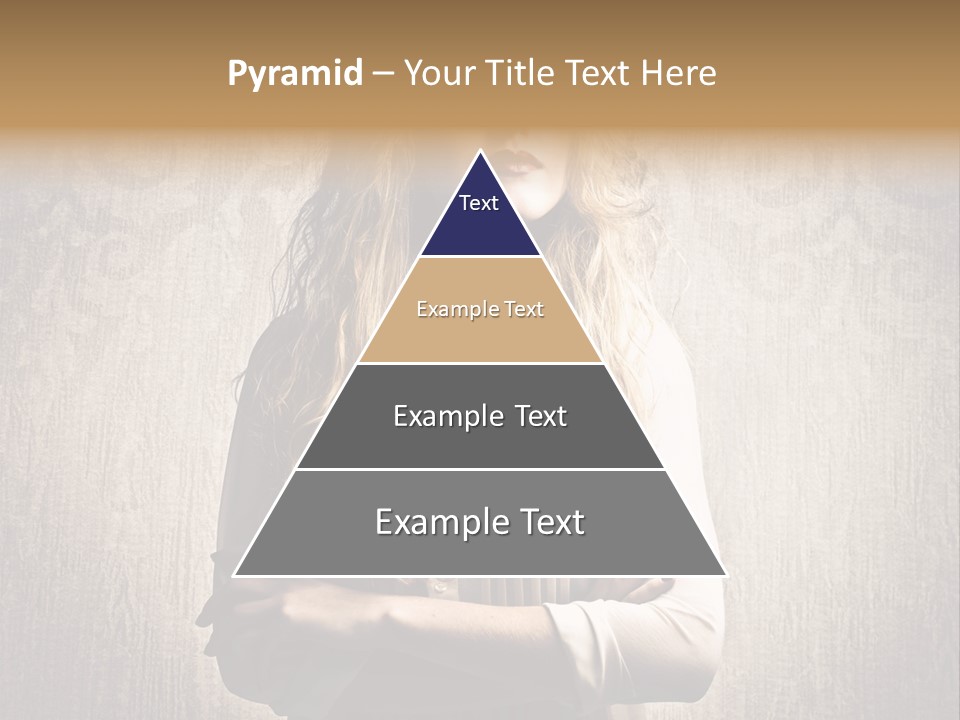 Blonde Female Wallpaper PowerPoint Template