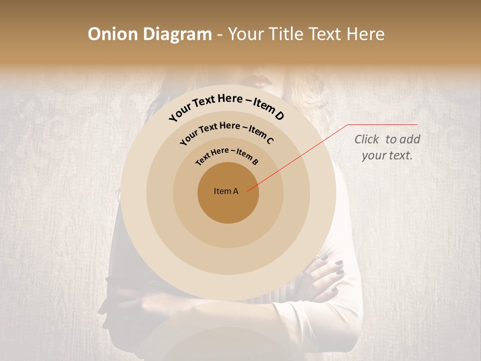 Blonde Female Wallpaper PowerPoint Template