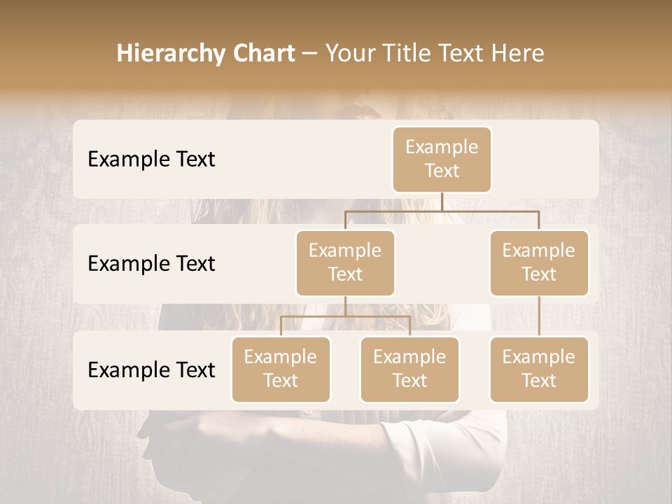 Blonde Female Wallpaper PowerPoint Template