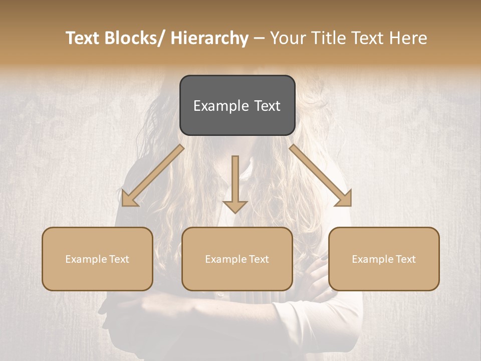 Blonde Female Wallpaper PowerPoint Template