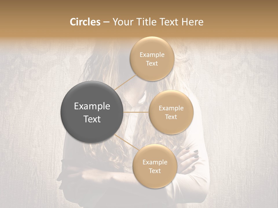 Blonde Female Wallpaper PowerPoint Template