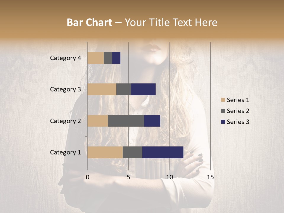 Blonde Female Wallpaper PowerPoint Template