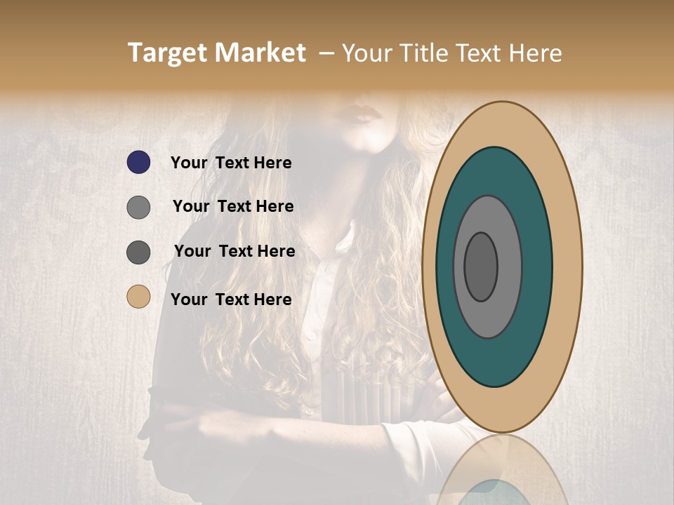 Blonde Female Wallpaper PowerPoint Template