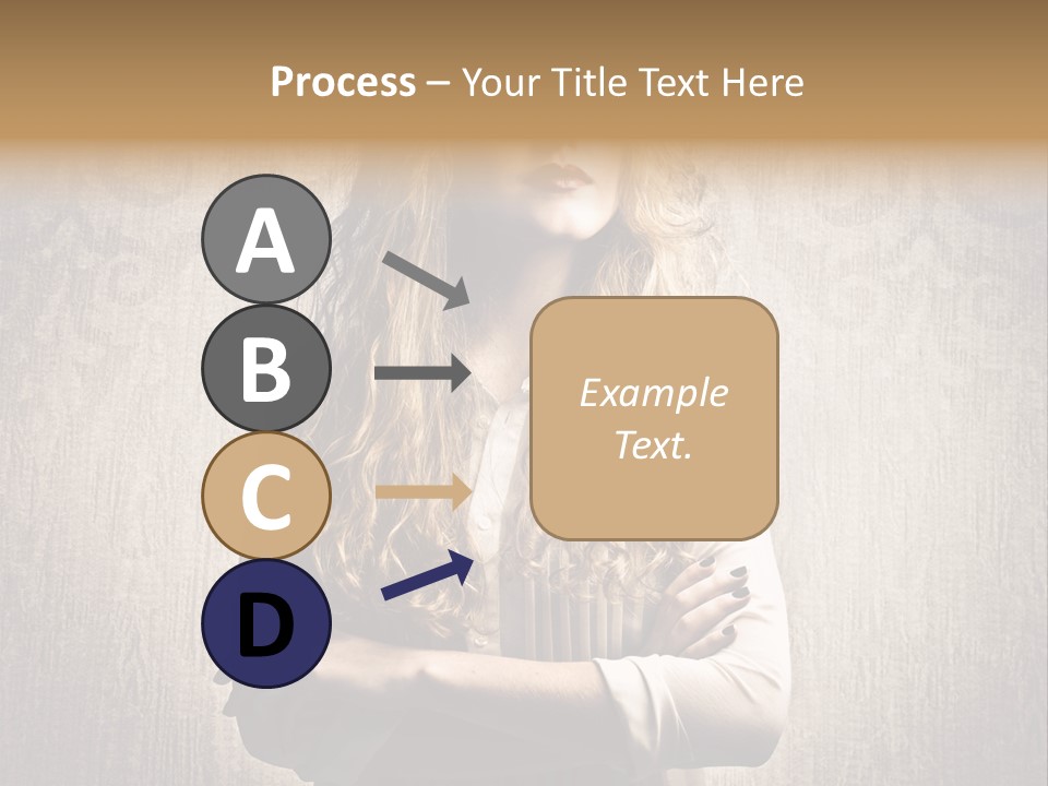 Blonde Female Wallpaper PowerPoint Template