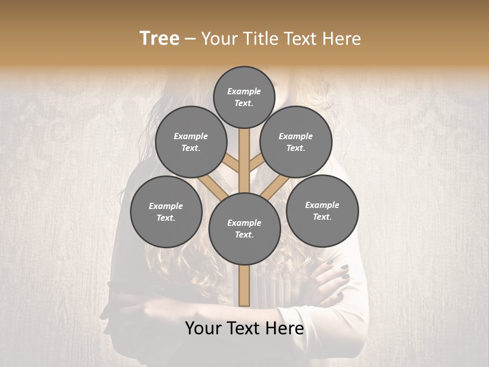 Blonde Female Wallpaper PowerPoint Template