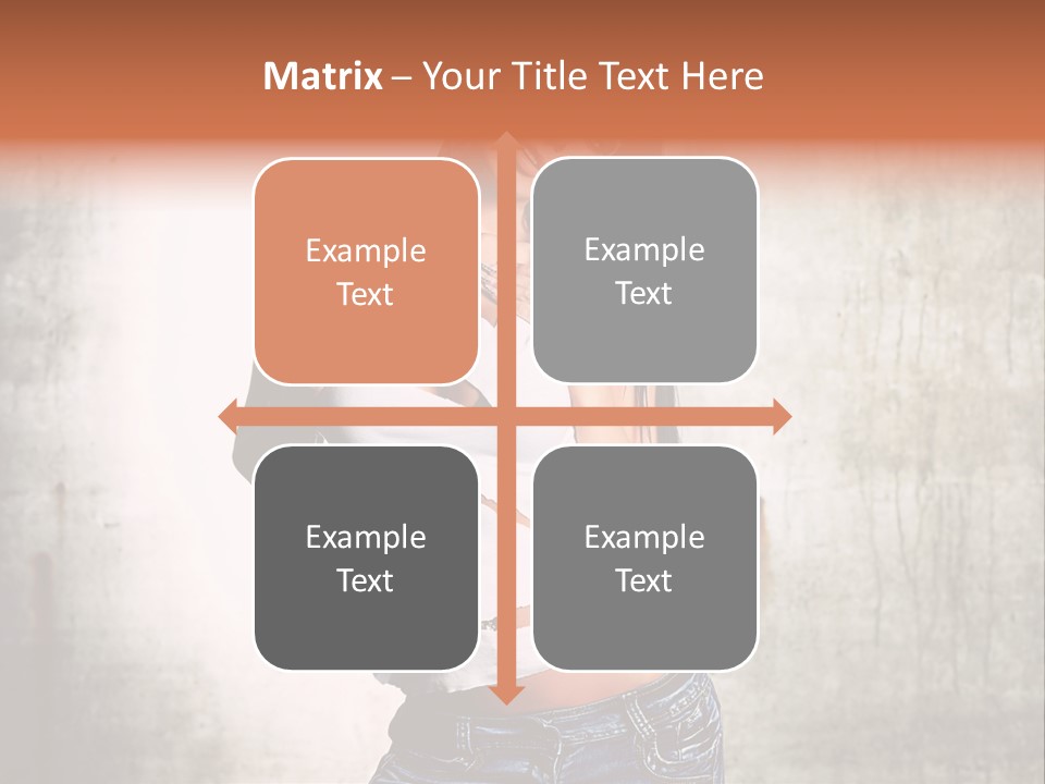 Woman Street Young PowerPoint Template