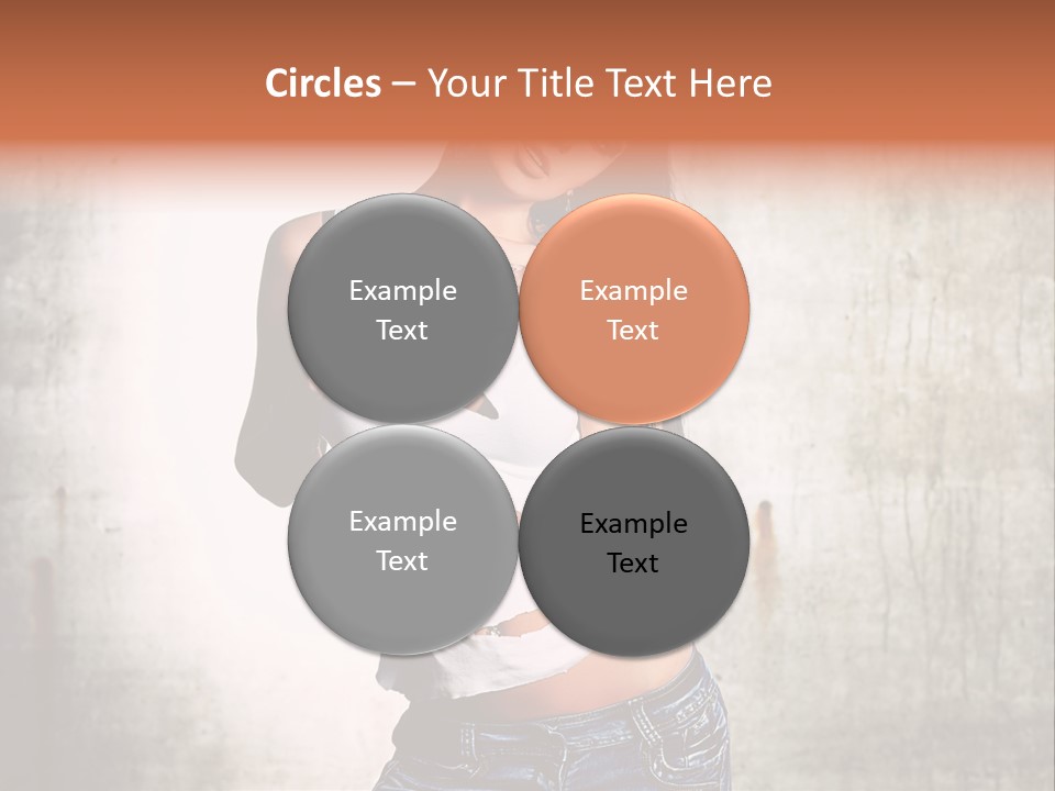 Woman Street Young PowerPoint Template