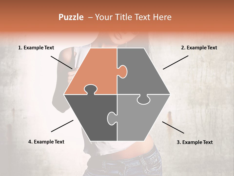 Woman Street Young PowerPoint Template