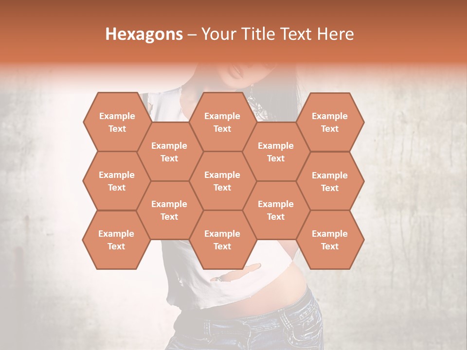 Woman Street Young PowerPoint Template