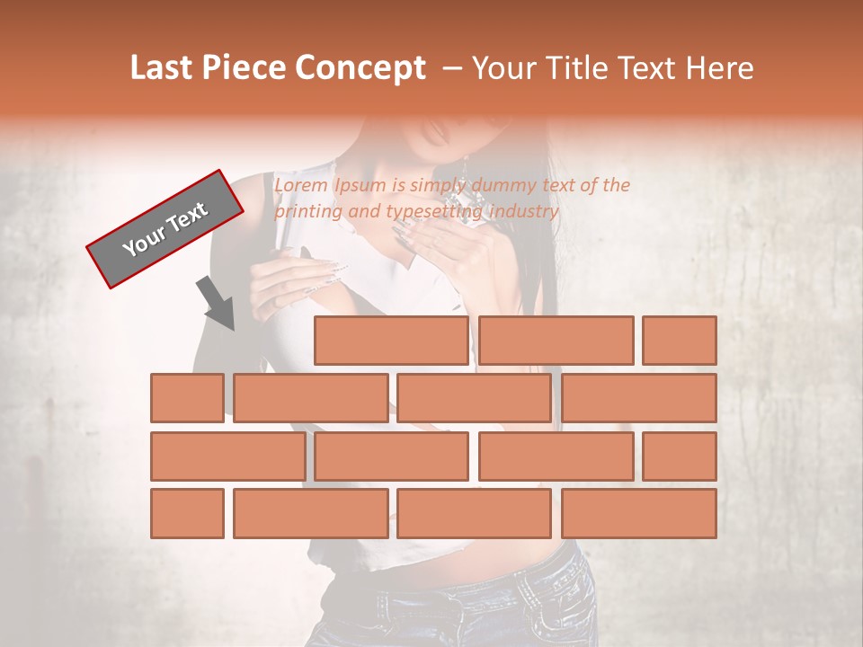 Woman Street Young PowerPoint Template