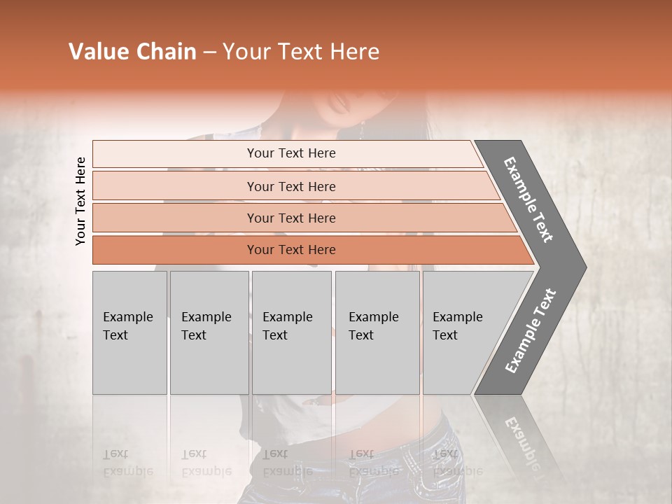 Woman Street Young PowerPoint Template