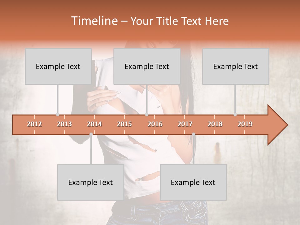 Woman Street Young PowerPoint Template