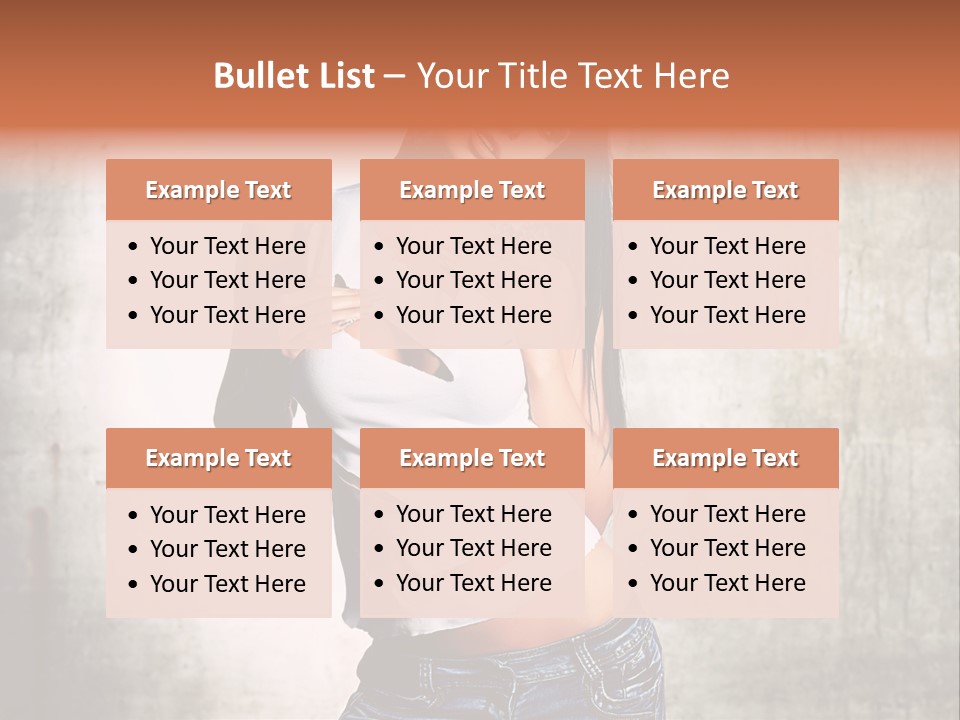 Woman Street Young PowerPoint Template