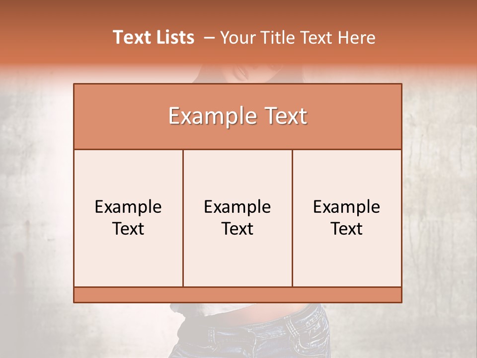 Woman Street Young PowerPoint Template