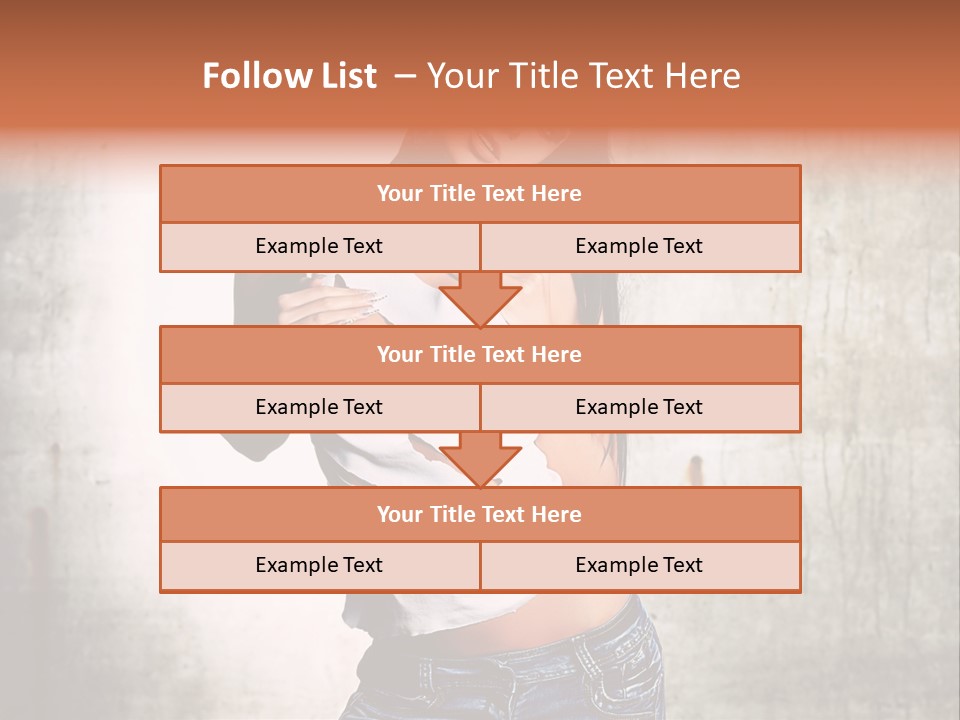 Woman Street Young PowerPoint Template